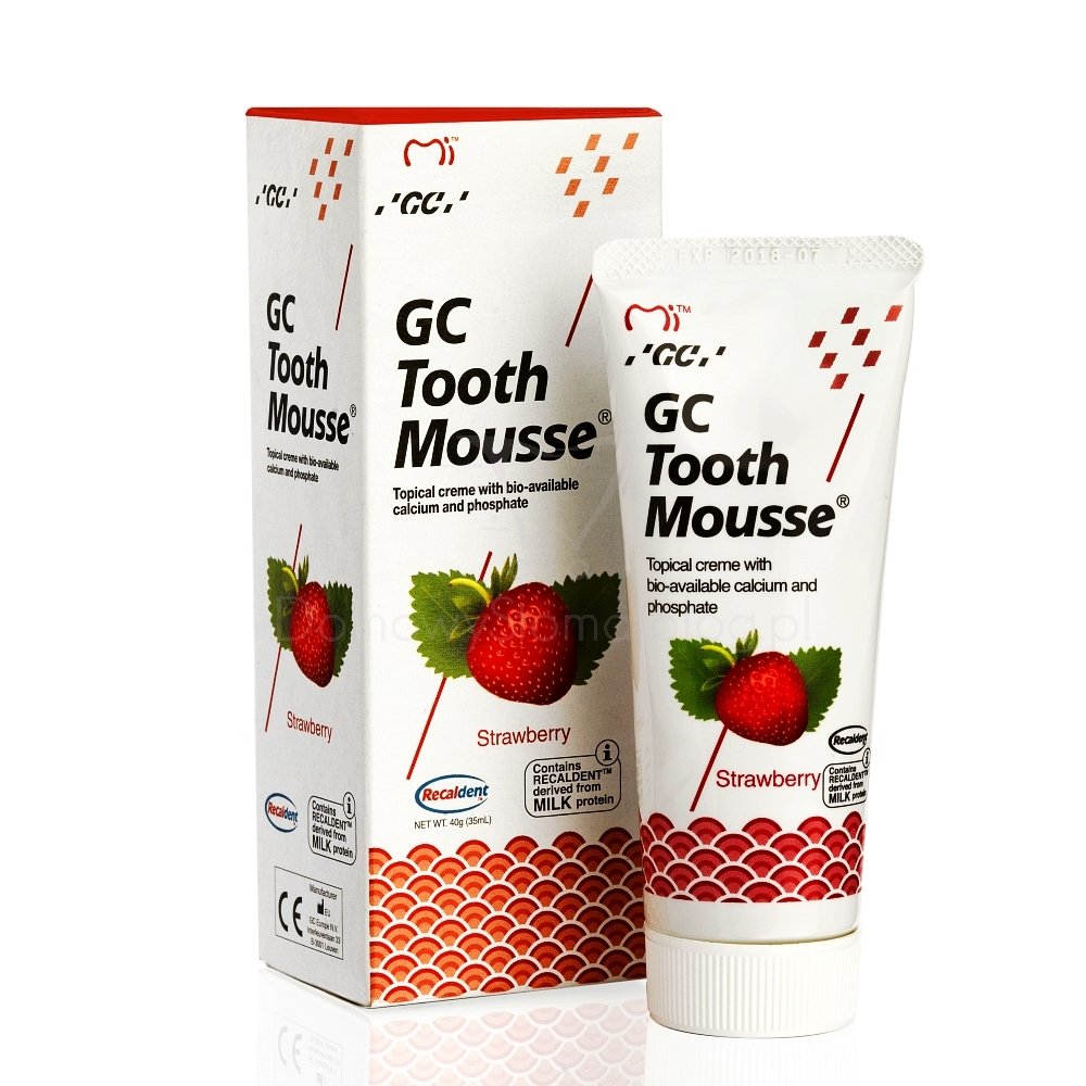 GC Tooth Mousse TRUSKAWKOWY Płynne szkliwo bez fluoru 35 ml Sklep