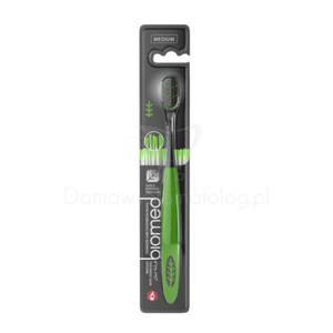 Biomed Complete Care Black Toothbrush - szczoteczka manualna z cząsteczkami węgla na włosiu