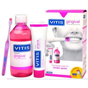 VITIS Gingival zestaw 3w1 - płyn, pasta i szczoteczka dla osób z wrażliwymi dziąsłami