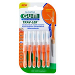 GUM Butler Trav-Ler (1412) 6 szt. - szczoteczki międzyzębowe 0.9 mm (pomarańczowe)