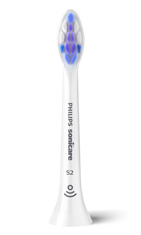 Końcówki wymienne Philips Sonicare Sensitive HX6054/10 S2 4sztuki - delikatne włosie