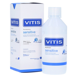 VITIS Sensitive 500 ml - płyn do płukania jamy ustnej dla osób z nadwrażliwością zębów