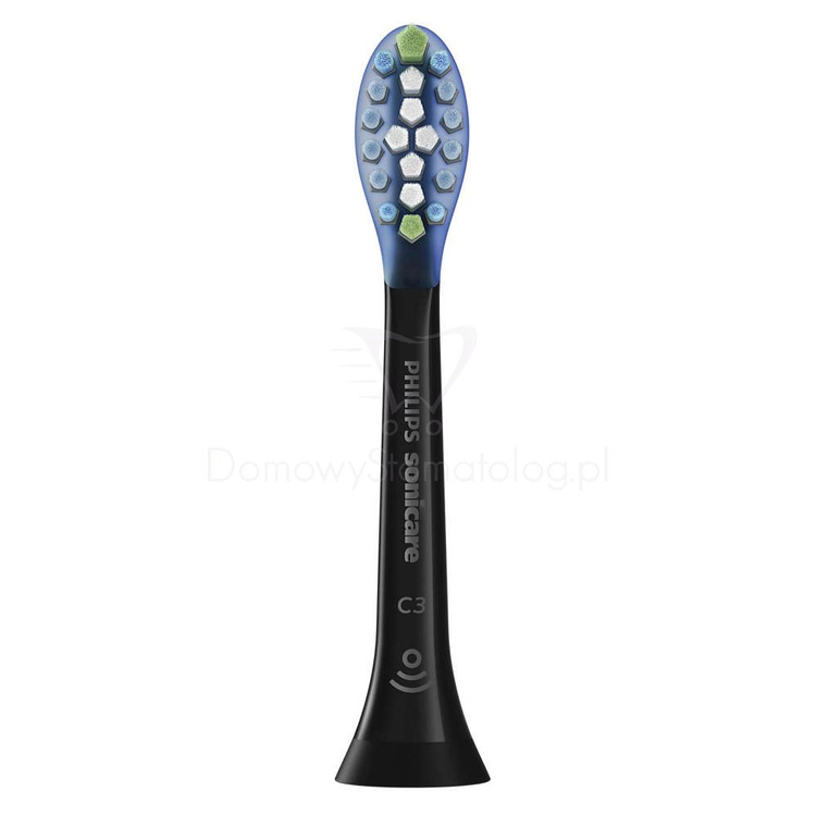 Philips Sonicare Premium Plaque Defence HX9042/33 CZARNE 2 szt. - końcówki do szczoteczek sonicznych