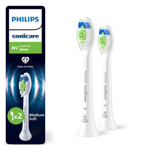 Philips Sonicare Optimal White STANDARD 2 szt. HX6062/87 - końcówki wymienne do szczoteczek sonicznych Sonicare