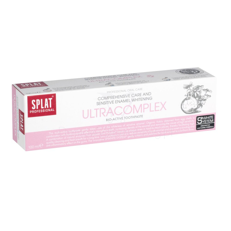 Splat Professional Ultracomplex 100 ml - pasta o uniwersalnym działaniu, wzmacnia szkliwo i chroni dziąsła