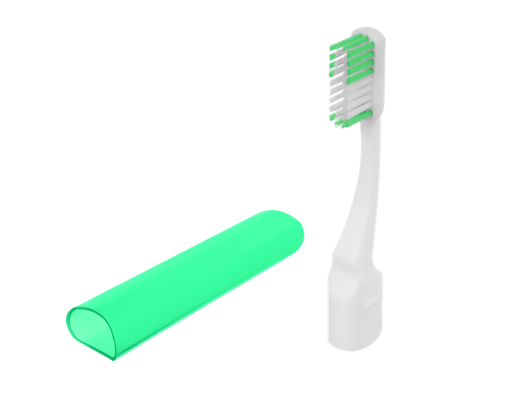 Sanaj Ortho Travel Care Kit -zestaw ortodontyczny Zielony