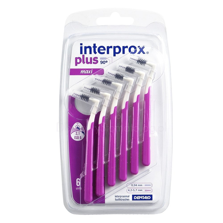 Interprox 2G Plus Maxi 6 szt. - zestaw szczoteczek międzyzębowych w rozmiarze 2,1 mm