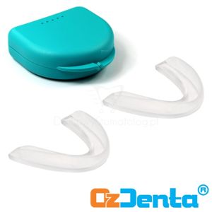 Zestaw OzDenta szyna relaksacyjna (nakładka zgryzowa) na bruksizm 2 szt. + pudełko