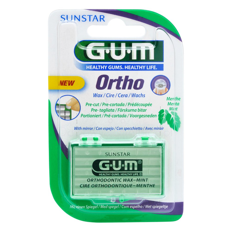 GUM Ortho Wax MINT (724) - wosk ortodontyczny o zapachu miętowym