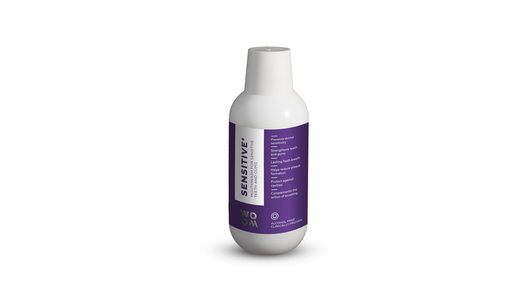 Płyn WOOM Sensitive+ 500 ml - płyn do płukania do wrażliwych zębów i dziąseł