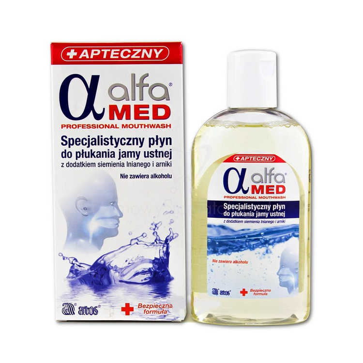 Płyn do płukania ALFA MED® 200 ml - płukanka do jamy ustnej o szerokim zastosowaniu i skutecznym działaniu